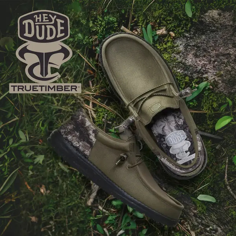 HEYDUDE Truetimber Collection - Comfortable Slip on Shoes for Men Camo