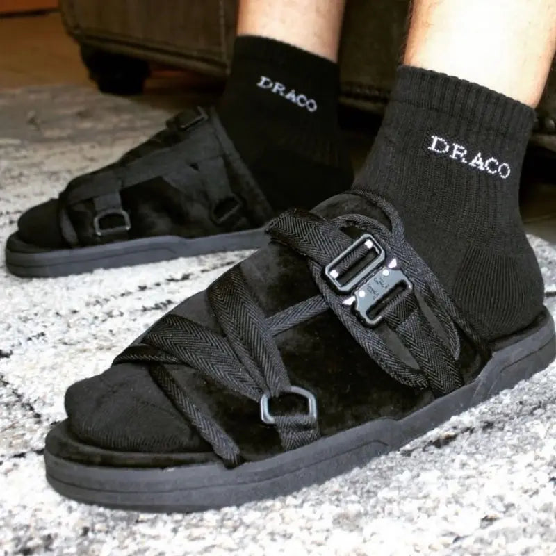 Velour Sandals for Men and Women – Remastered Comfort Slides with Plush Velour Upper, Adjustable Straps, Arch Support & Slip-Resistant Sole, Ideal for Wide or Narrow Feet, Premium Indoor/Outdoor Footwear Shoe Walking Shoes