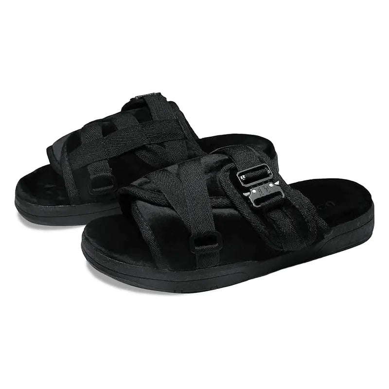 Velour Sandals for Men and Women – Remastered Comfort Slides with Plush Velour Upper, Adjustable Straps, Arch Support & Slip-Resistant Sole, Ideal for Wide or Narrow Feet, Premium Indoor/Outdoor Footwear Shoe Walking Shoes