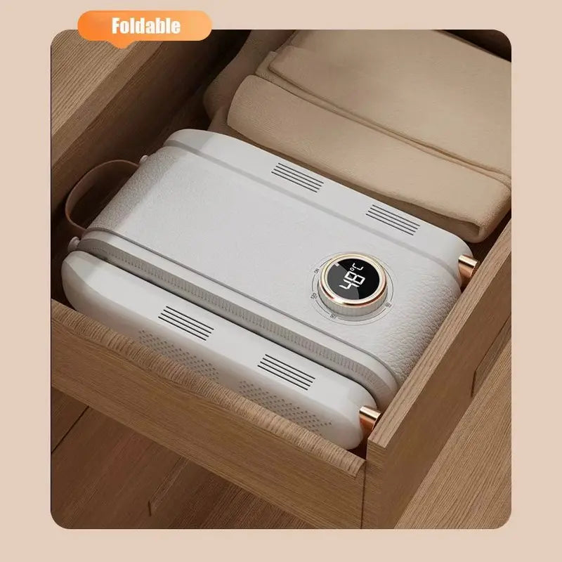 PQRQP Household Shoe Dryer, Boot and Glove Dryer with 360° Hot Air Circulation, 3-Temp Smart Panel Display, Upgraded Control, Auto Shut-Off Timer, Folding Arms, Automatic Drying Mode, Portable Fast Drying Machine
