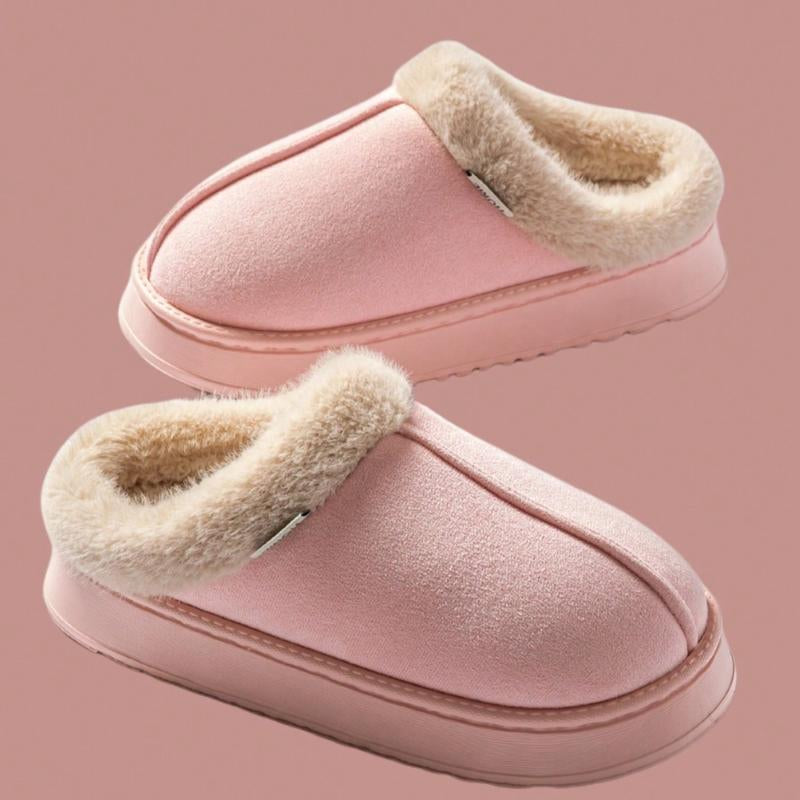 Women'S Bootie Fluffy Khaki Slippers Warm Cozy Slipper Boots