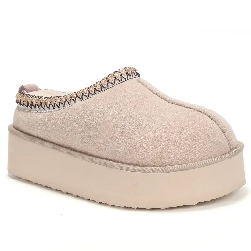 Fur Boots Platform Slippers for Women Fluffy Boots Mini Boots Fuzzy Boots Slippers for Women Outdoor and Indoor Snow Shoes for Women Winter Shoes Women