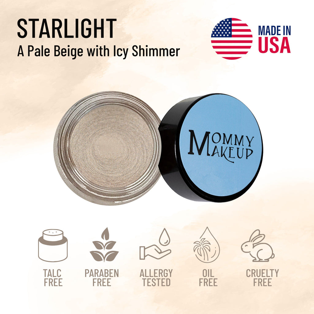 Starlight Any Wear Creme - A Waterproof Multi-tasking creme to powder product for eyes, cheeks & lips. Can be worn anywhere