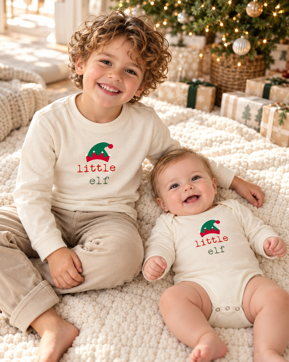 Little Elf Organic Bodysuit Long Sleeve
