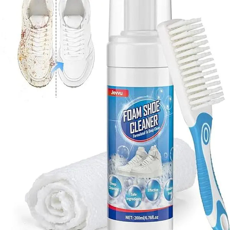 Shoe Cleaner Foam Kit – Instant Sneaker Cleaner | Remove Dirt & Stains Fast | No Water Needed